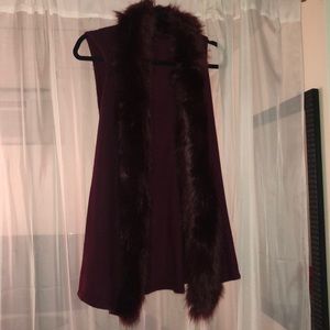 Faux Fur Long Vest